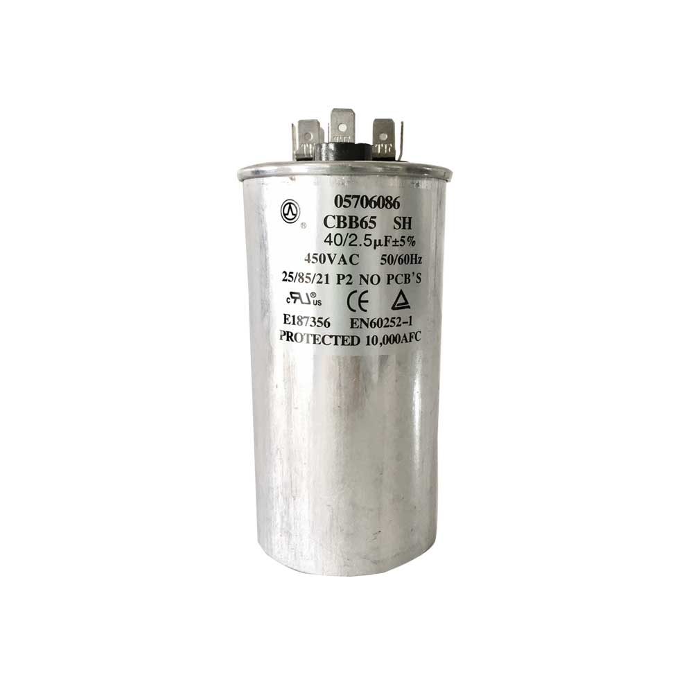 CAPACITOR DUPLO 40+2,5uF 450VAC