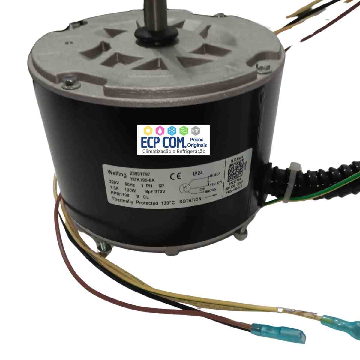 MOTOR ELETRICO AC 1/4CV 220V/60Hz - Imagem 3