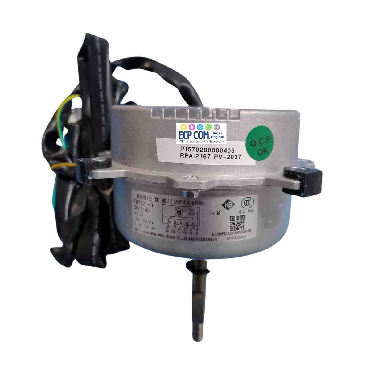 MOTOR VENTILADOR DA CONDENSADORA (SWZ150D) GUHD60ND3FO