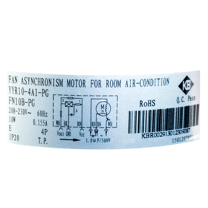 MOTOR VENTILADOR DA EVAPORADORA GREE  FN10B-PG - Imagem 2