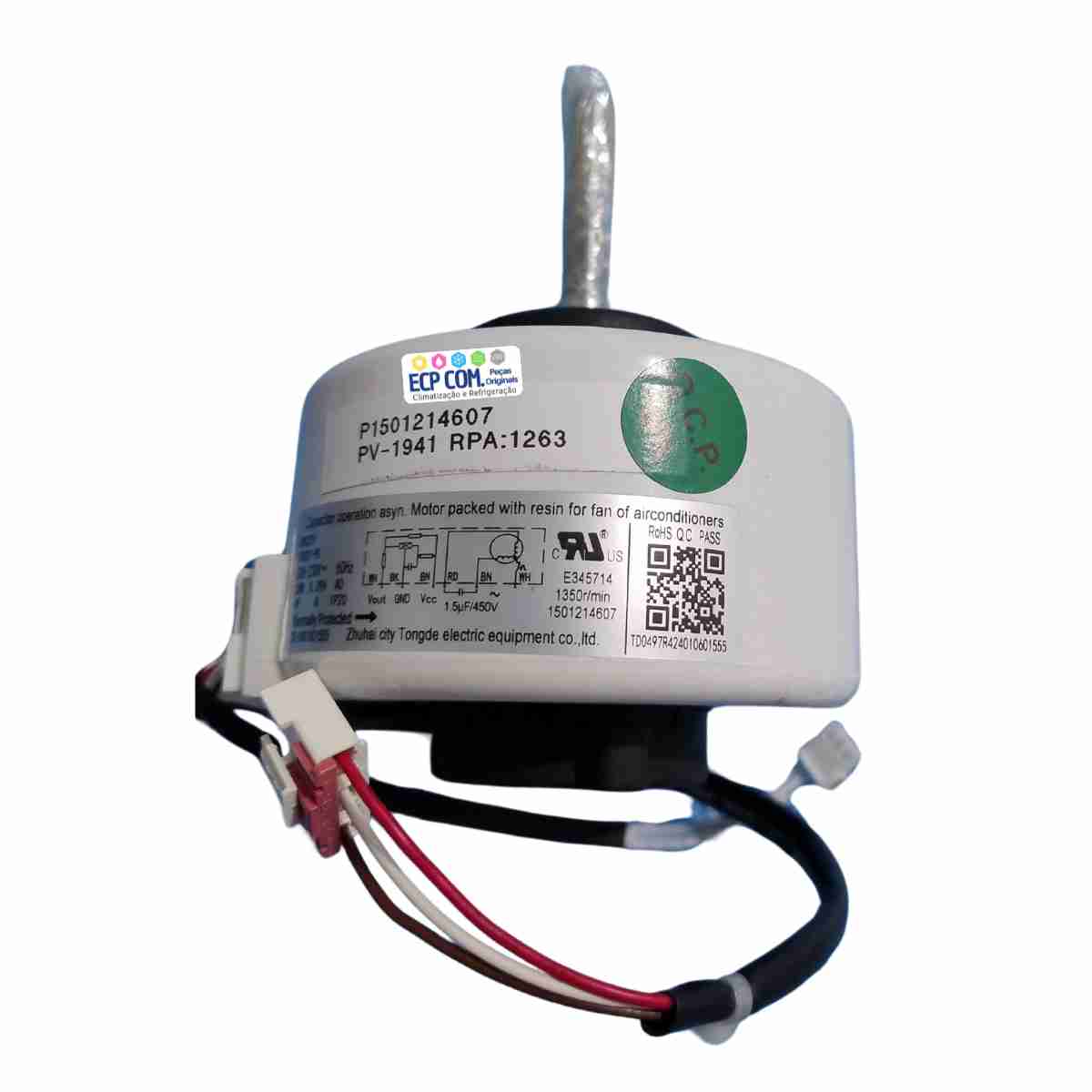 MOTOR VENTILADOR GREE 1501214607 (ATUALIZADO) GWC12QC