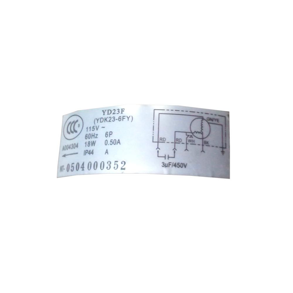 MOTOR VENTILADOR  INFERIOR  PORTÁTIL  GREE  YD23F GP8-12LA - Imagem 2
